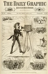 Terrores do Telefone, ilustração do The Daily Graphic, 15 de março de 1877